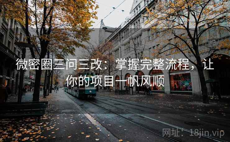 微密圈三问三改:掌握完整流程,让你的项目一帆风顺 微密圈三问三改:掌握完整流程,让你的项目一帆风顺