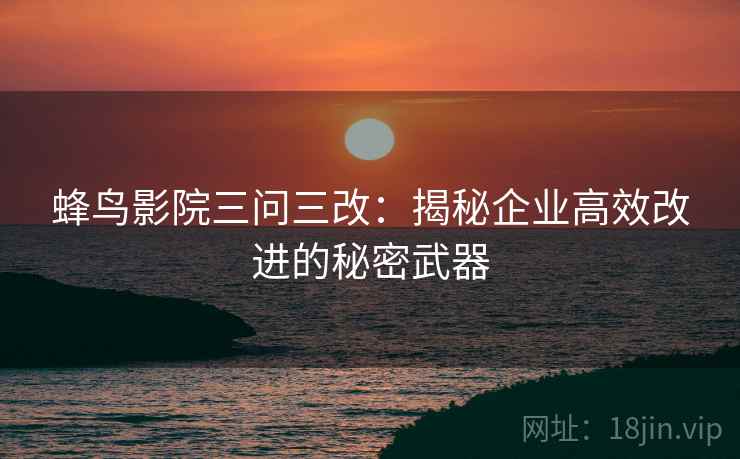 蜂鸟影院三问三改:揭秘企业高效改进的秘密武器 蜂鸟影院三问三改:揭秘企业高效改进的秘密武器